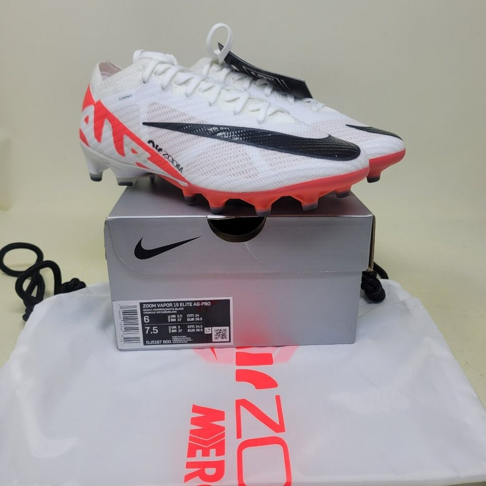 Nike Mercurial Vapor 15 Elite AG-PRO ‘Bright Crimson’ Men’s Size 6 DJ5167-600